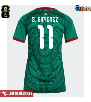 Mexiko Santiago Gimenez #11 Hemmatröja Dam VM 2026 Kortärmad